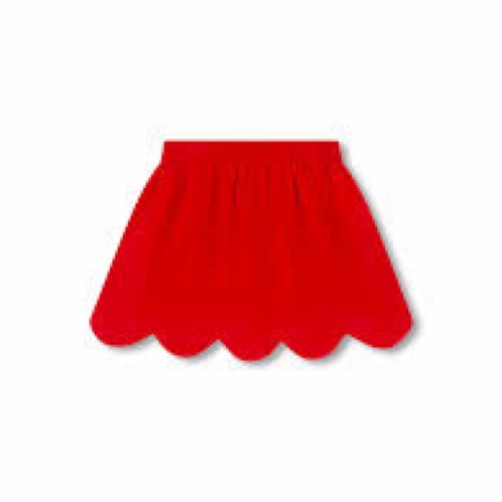Lullaby Set Susie Scallop Skirt- High Point Red size 6